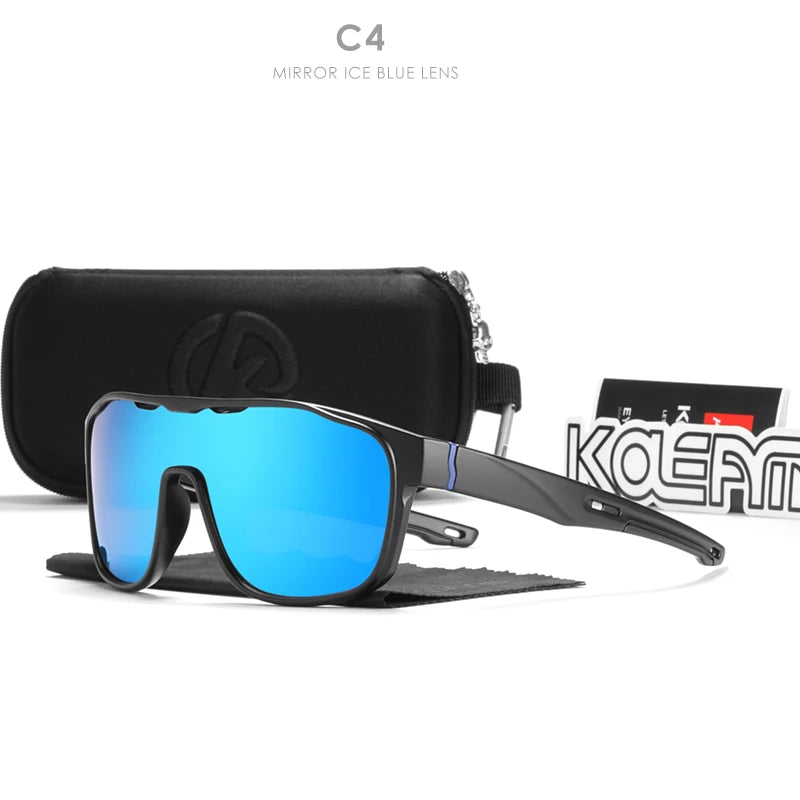 Sonnenbrille Einteiler polarisiert Spiegel winddicht Cat.3 Sport Herren