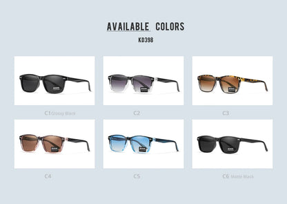 Sonnenbrille quadratisch polarisiert TR90 Federgelenk Unisex