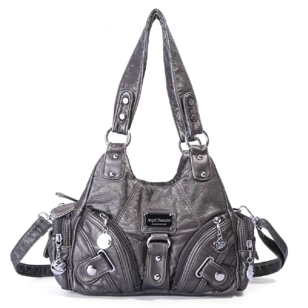 Damen-Handtasche mit Top-Griff und Mehrfachinnenfächern für Alltag und Freizeit Leichtgewichtig