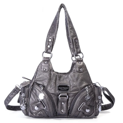 Damen-Handtasche mit Top-Griff und Mehrfachinnenfächern für Alltag und Freizeit Leichtgewichtig