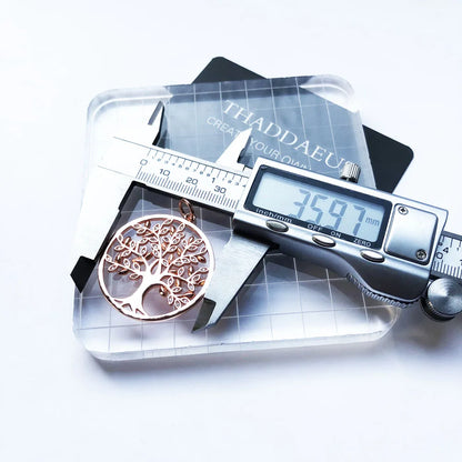 Damen-Charm-Anhänger Baum Roségold romantisch aus Sterlingsilber
