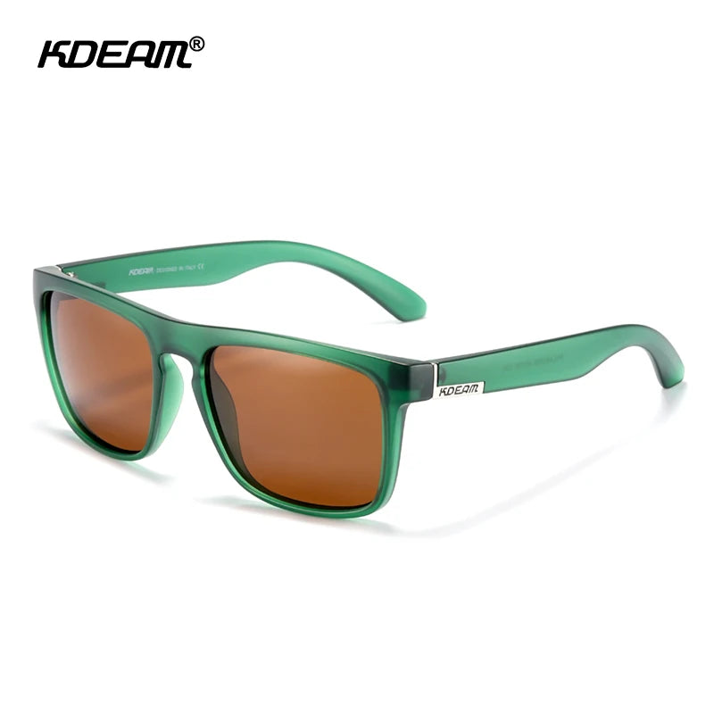 Sonnenbrille quadratisch polarisiert transparent 30 Farben Spiegel Herren
