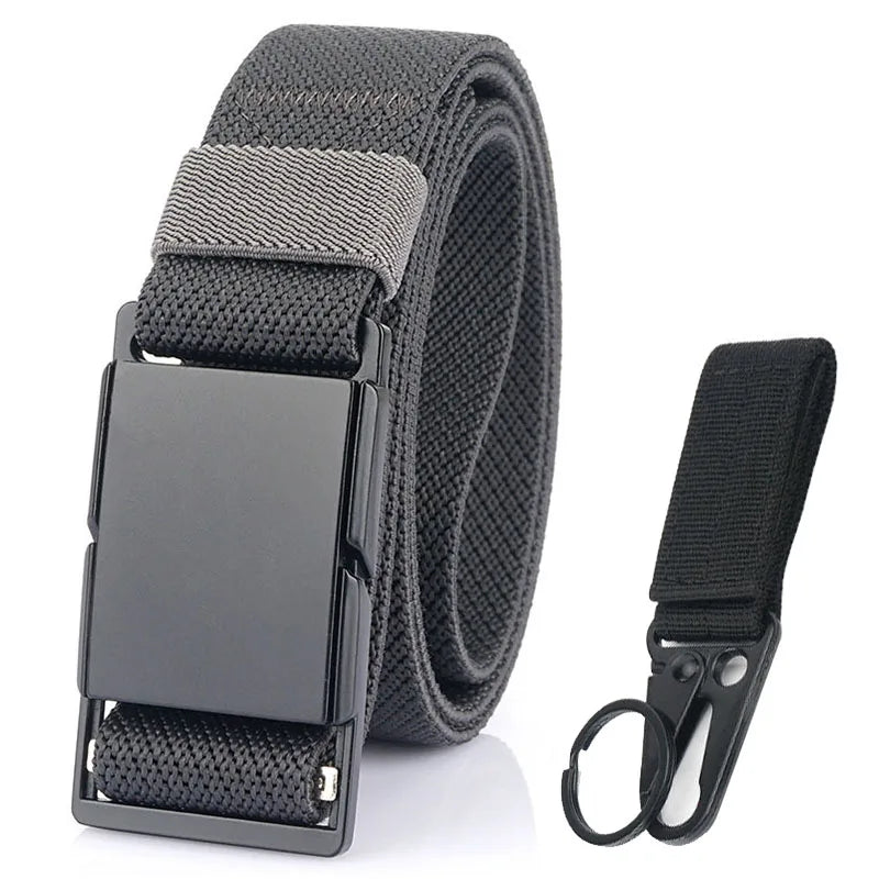Unisex-Gürtel Mit Magnet-Schnalle 3,4 cm Breite Elastisch Für Outdoor Alltagsaktivitäten Wandern Reisen