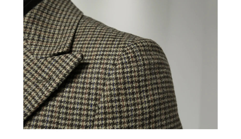 Leinen Herren Anzugset mit Blazer und Hose – ideal für Hochzeit, Sommer und Business in Weiß und Beige