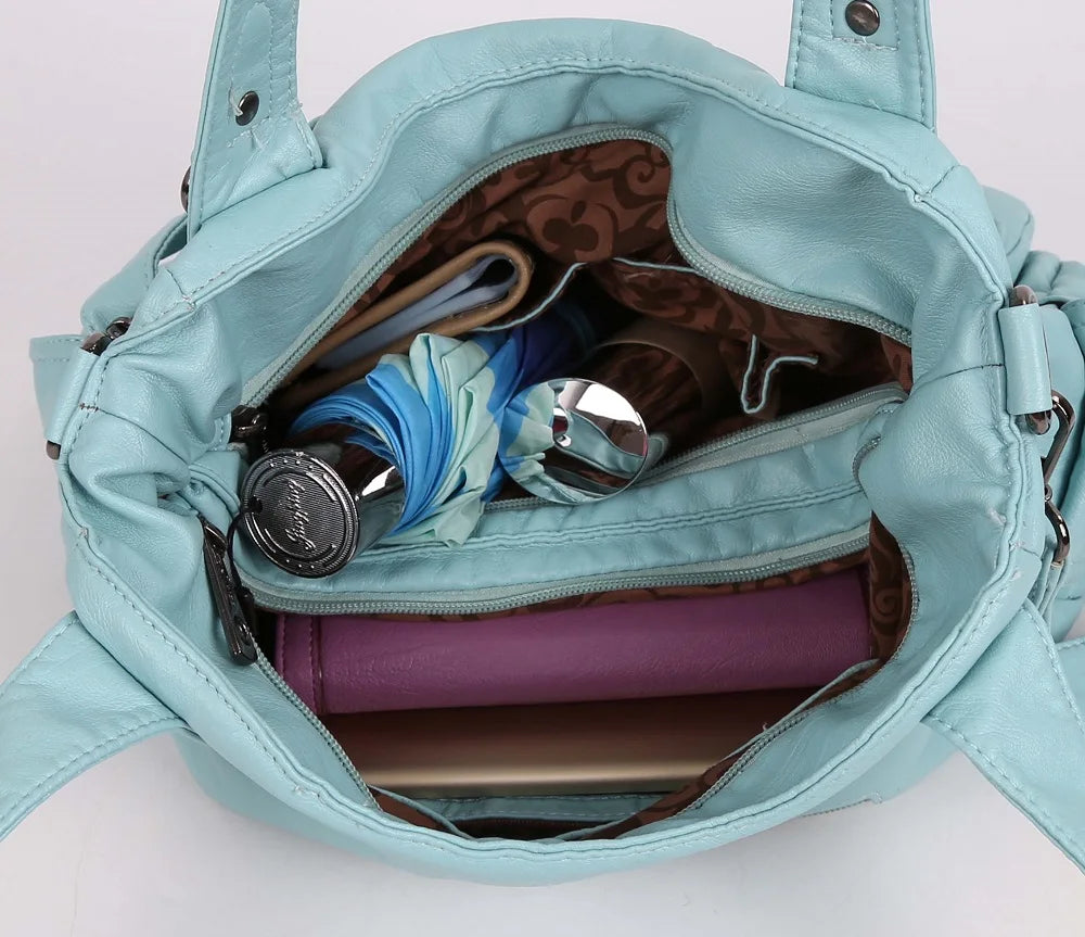 Damen-Handtasche Multifunktionale PU-Tasche Großes Fassungsvermögen Alltagsbegleiter