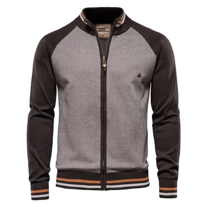 Männer Strickjacke aus hochwertiger Baumwolle im Casual-Stil für den Winter