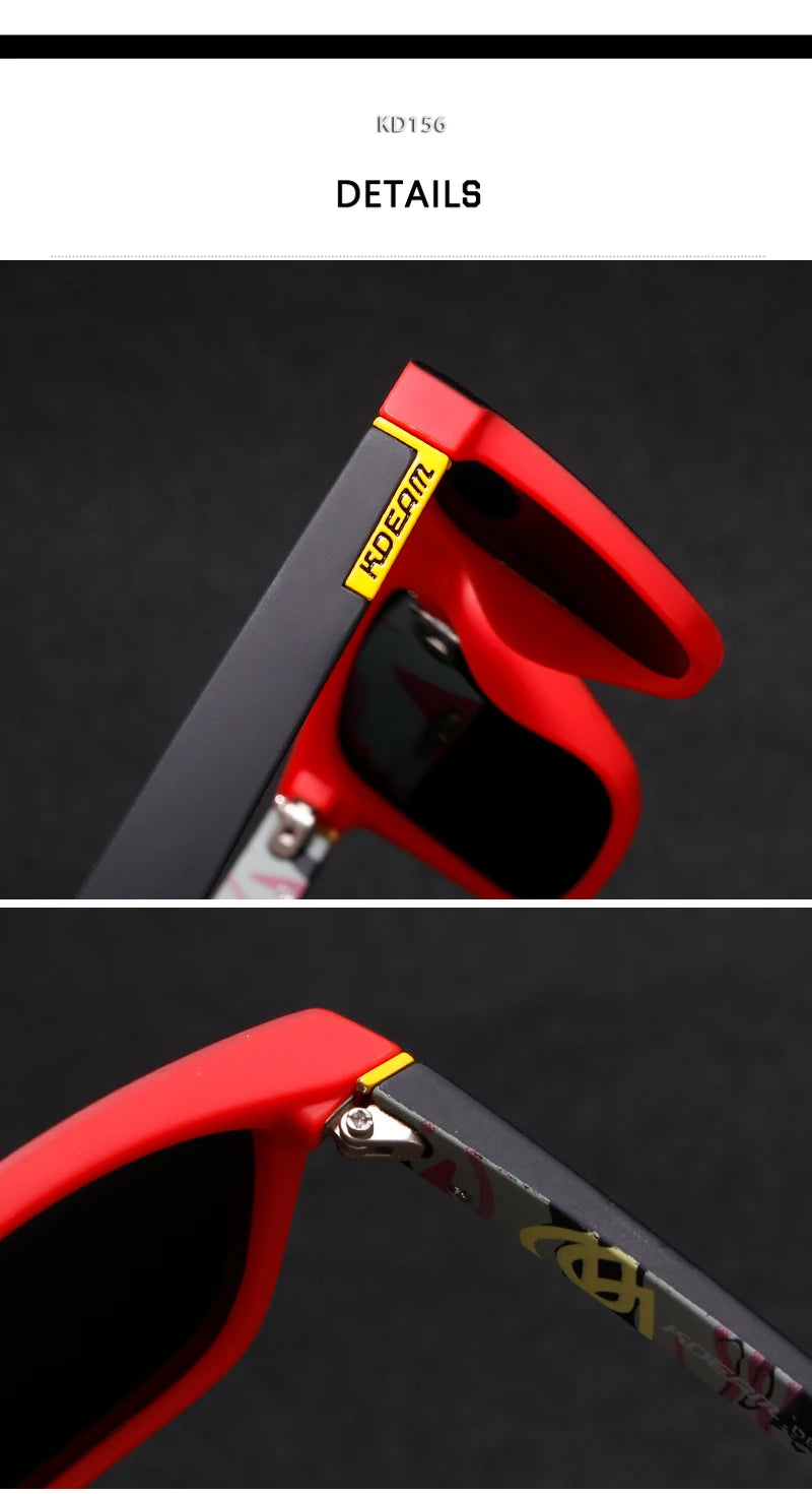 Sonnenbrille quadratisch polarisiert transparent 30 Farben Spiegel Herren
