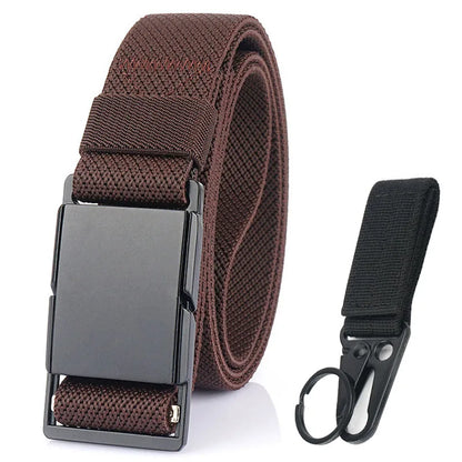 Unisex-Gürtel Mit Magnet-Schnalle 3,4 cm Breite Elastisch Für Outdoor Alltagsaktivitäten Wandern Reisen