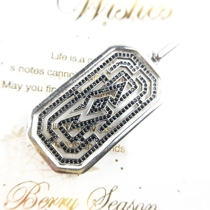 Damen-Charm-Anhänger Labyrinth Glück II aus Sterlingsilber