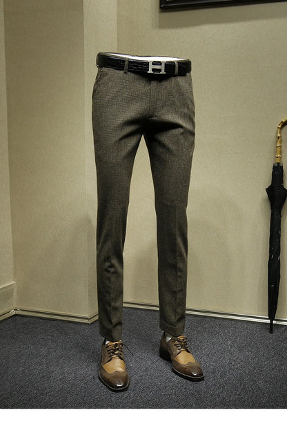 Doppelreihiger Herrenanzug aus 30% Wolle in Tiefblau, Schwarz oder Grau – Slim Fit für Hochzeit oder Business