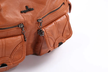 Damen-Handtasche Multifunktionale PU-Tasche Großes Fassungsvermögen Alltagsbegleiter