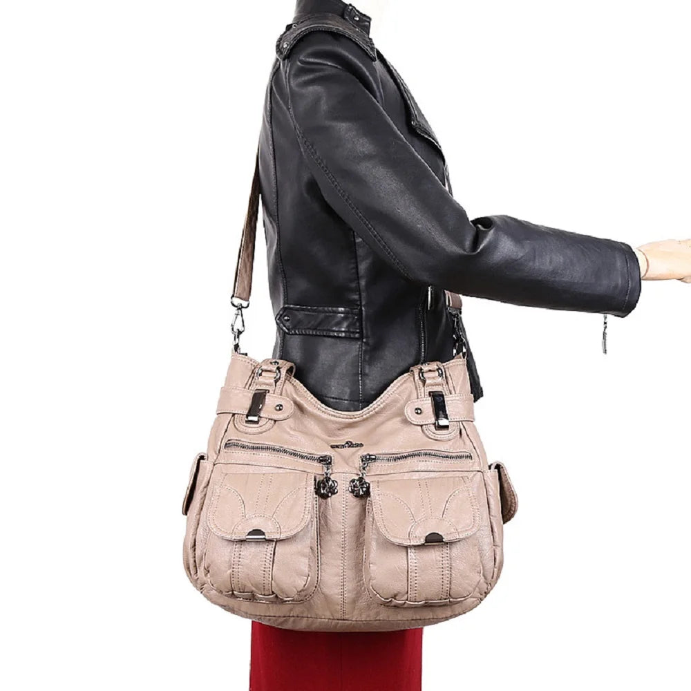 Damen-Handtasche Multifunktionale PU-Tasche Großes Fassungsvermögen Alltagsbegleiter