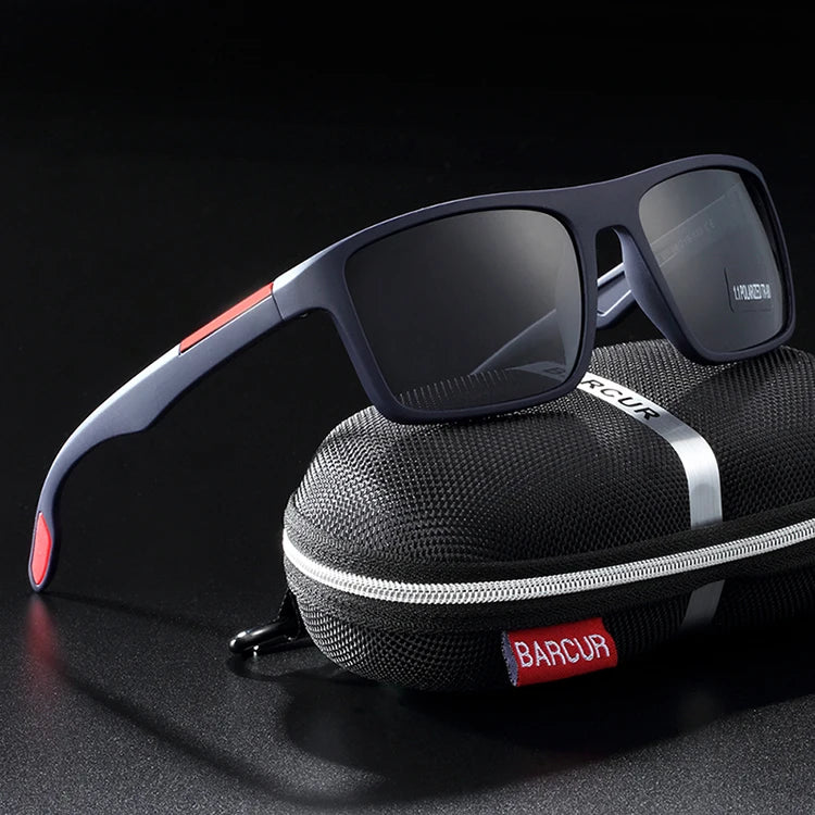 Sonnenbrille TR90 Vintage quadratisch polarisiert UV400 Herren Damen