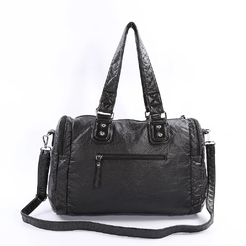 Damen-Schultertasche aus PU-Leder mit Top-Griff und extrem großem Fassungsvermögen für Alltag