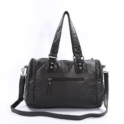 Damen-Schultertasche aus PU-Leder mit Top-Griff und extrem großem Fassungsvermögen für Alltag