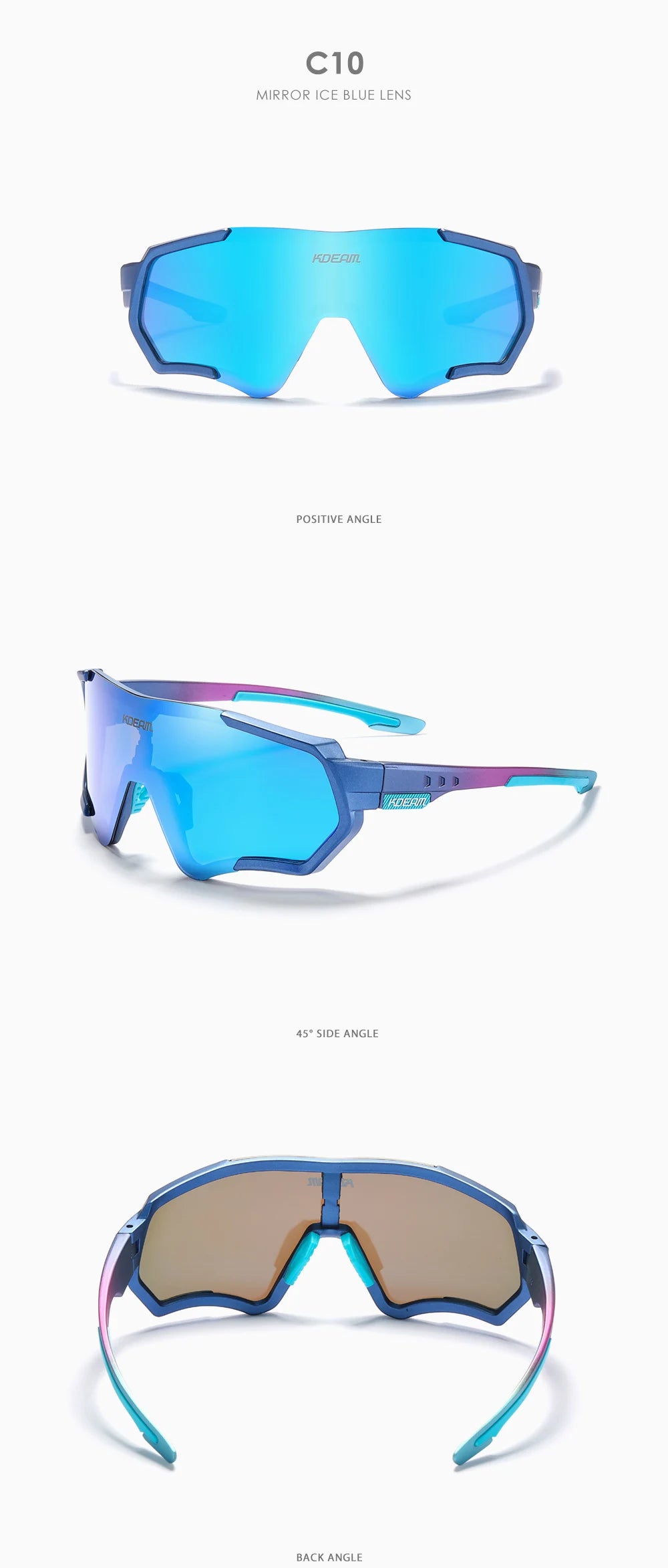Sonnenbrille Sport TR90 polarisiert Flash-Beschichtung Outdoor Herren