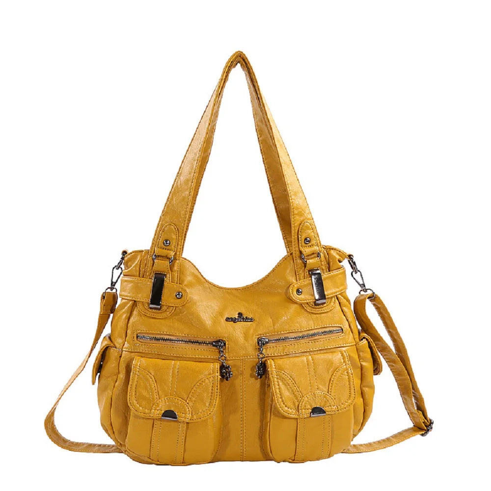 Damen-Handtasche Multifunktionale PU-Tasche Großes Fassungsvermögen Alltagsbegleiter