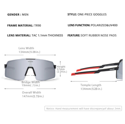 Sonnenbrille Sport TR90 polarisiert UV400 Laufen Angeln Outdoor Herren