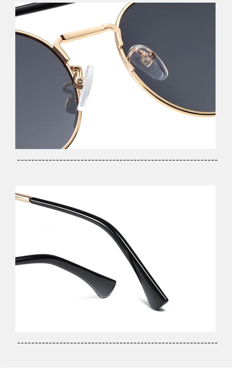 Sonnenbrille Steampunk rund polarisiert UV400 Vintage Herren Damen