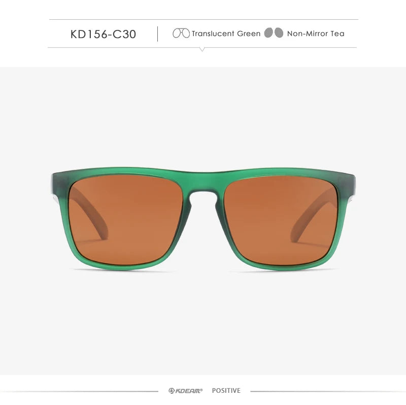 Sonnenbrille quadratisch polarisiert transparent 30 Farben Spiegel Herren