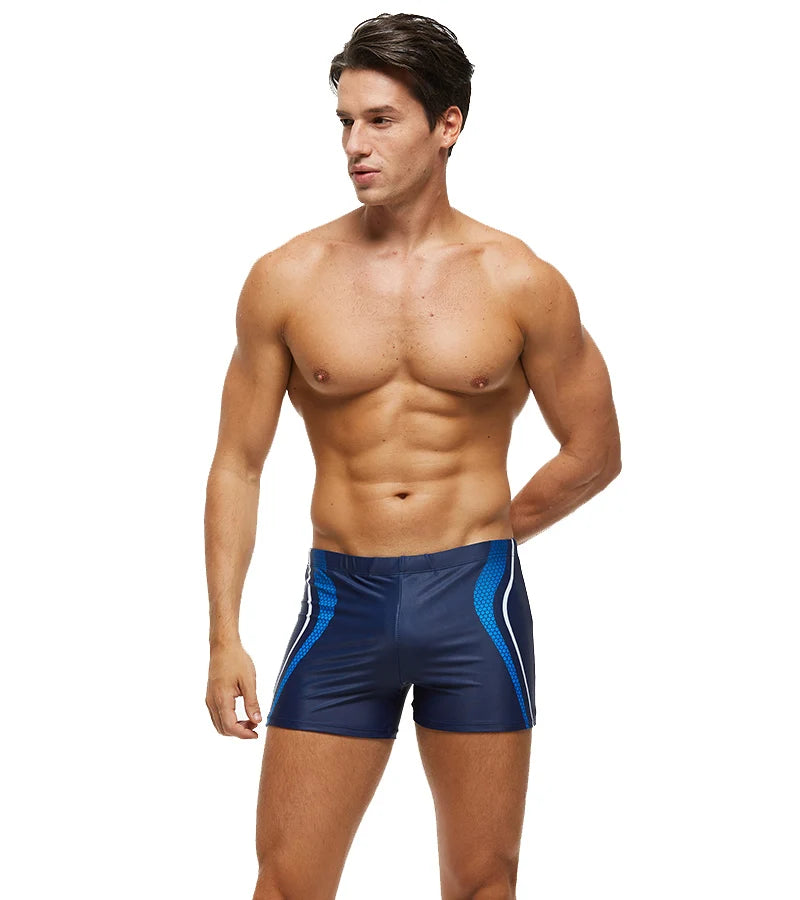 Kurze Herren-Polyester-Shorts mit schnelltrocknendem Druck und atmungsaktivem Mesh-Futter sowie Tasche – ideal für das Fitnessstudio