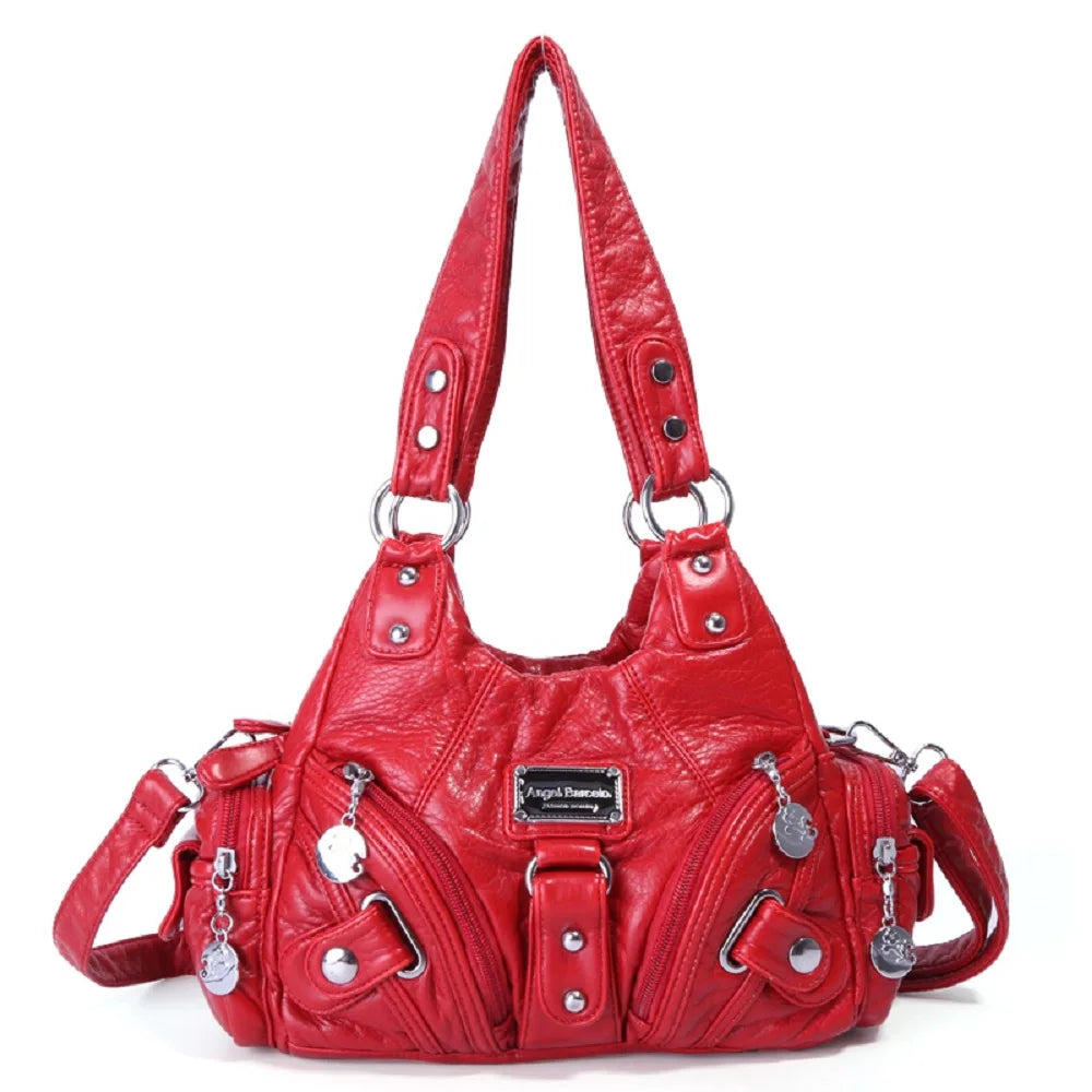 Damen-Handtasche mit Top-Griff und Mehrfachinnenfächern für Alltag und Freizeit Leichtgewichtig