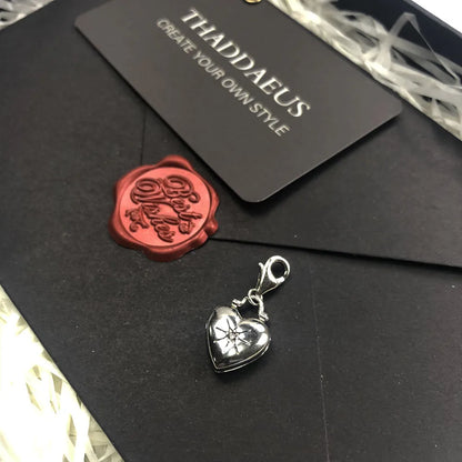 Damen-Charm-Anhänger Herz-Medaillon Vintage II aus Sterlingsilber