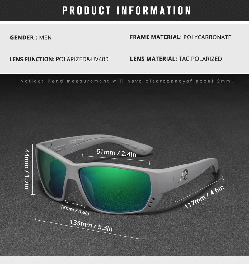 Sonnenbrille Sport TR90 polarisiert UV400 Angeln Outdoor Herren Top-Design