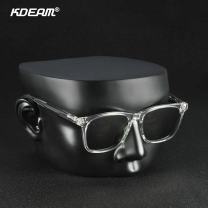 Sonnenbrille quadratisch TR90 polarisiert Federgelenk Wandern Angeln Herren