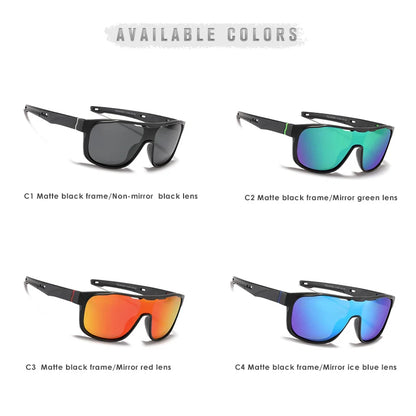 Sonnenbrille Einteiler polarisiert übergroß Schild Sport Herren
