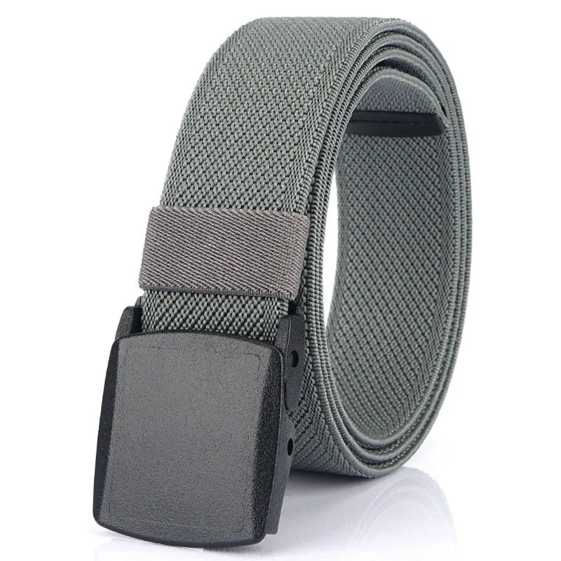 Unisex-Gürtel aus Nylon mit Elastischem Stretchband und Metallfreiem Schnellverschluss Gestreift