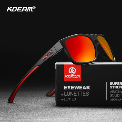 Sonnenbrille quadratisch photochrom polarisiert rutschfest Outdoor Unisex