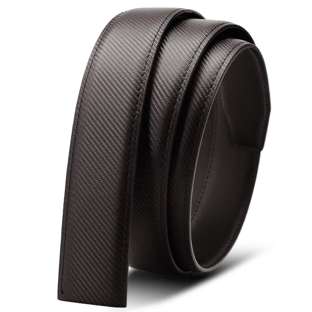 Herren Echtleder-Gürtel 3,4 cm Automatik-Schnalle Business Leisure Rindsleder