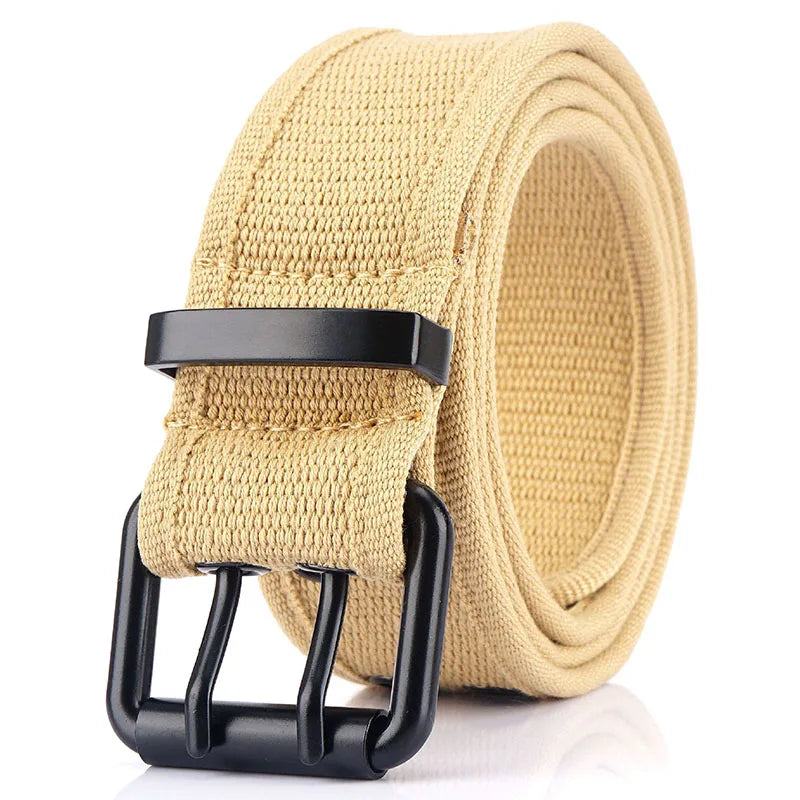 Herren-Gürtel aus Canvas mit 3,8 cm Breite - Geeignet für Wanderungen im Freien, Langlebig