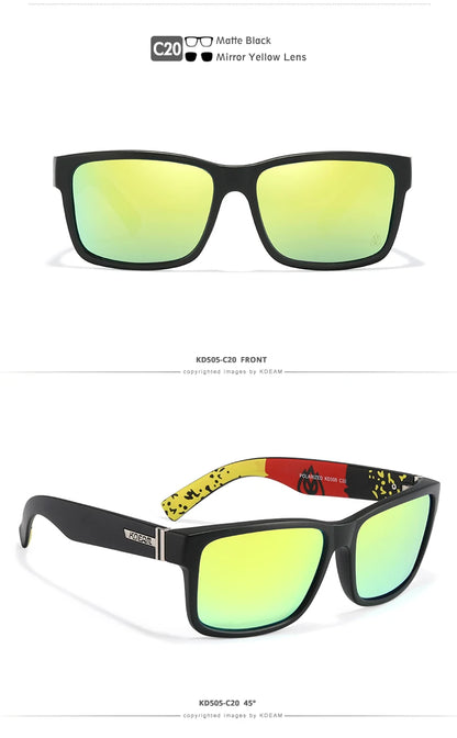 Sonnenbrille Sport polarisiert photochrom Fahren auffällige Farben Hartbox