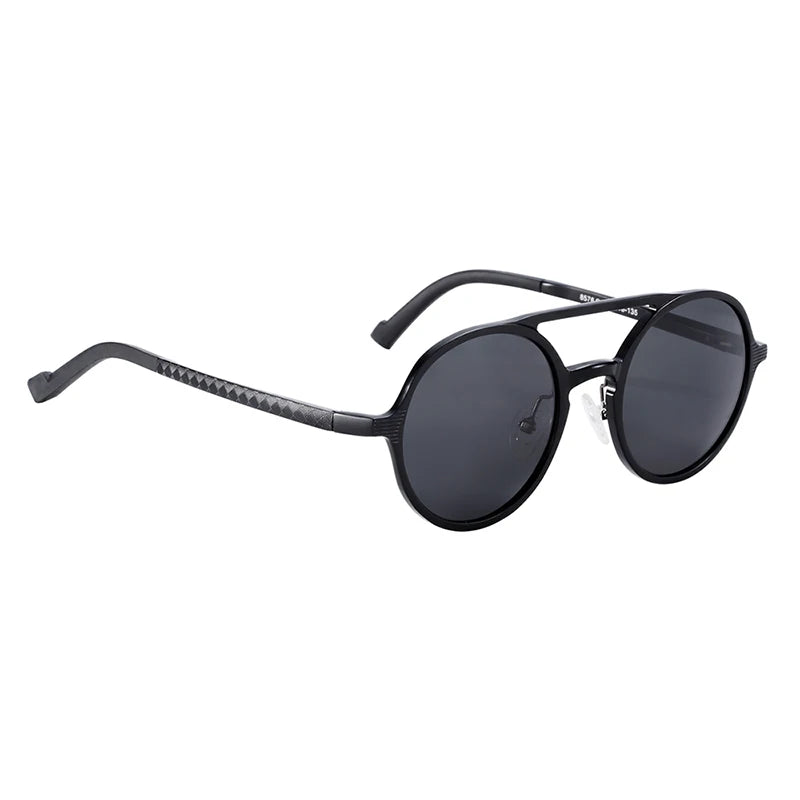 Sonnenbrille Steampunk rund Al-Mg Retro Vintage leicht Herren Damen