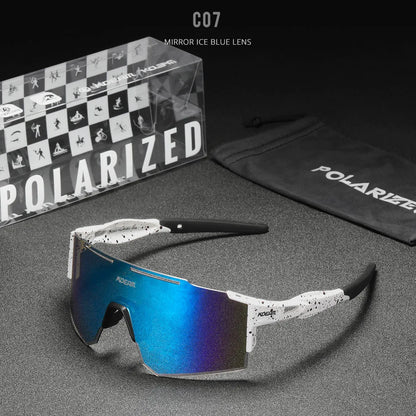 Sonnenbrille Sport TR90 polarisiert 1,2mm Glas Gummisteg winddicht Herren