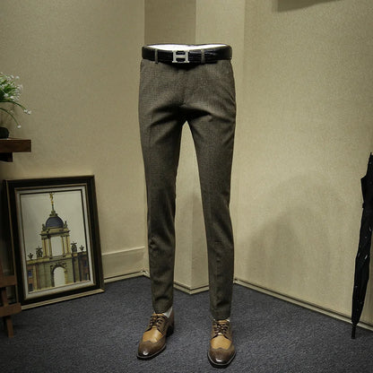 Doppelreihiger Herrenanzug aus 30% Wolle in Tiefblau, Schwarz oder Grau – Slim Fit für Hochzeit oder Business