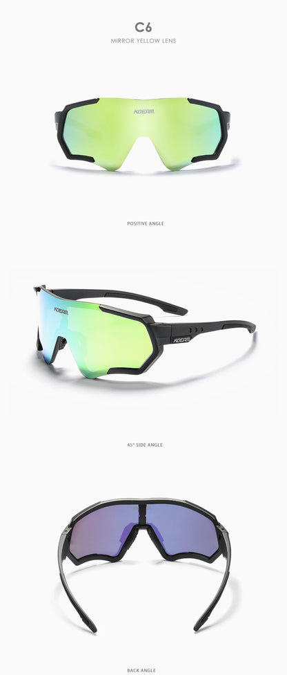 Sonnenbrille Sport TR90 polarisiert Flash-Beschichtung Outdoor Herren