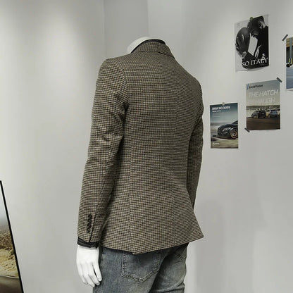 Leinen Herren Anzugset mit Blazer und Hose – ideal für Hochzeit, Sommer und Business in Weiß und Beige