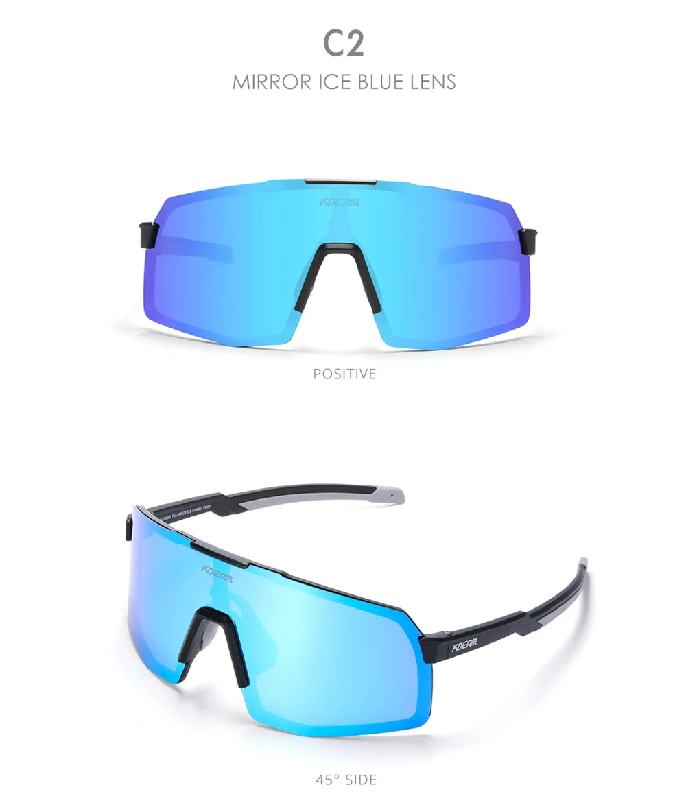Sonnenbrille Sport TR90 polarisiert UV400 Laufen Angeln Outdoor Herren