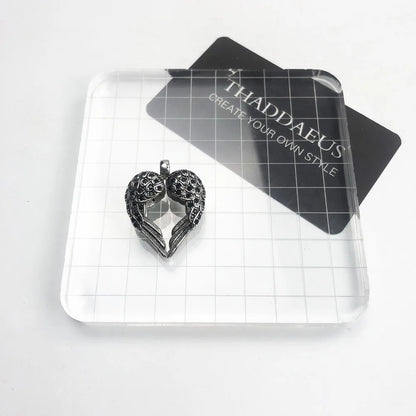 Damen-Charm-Anhänger Flügel Herz trendig aus Sterlingsilber