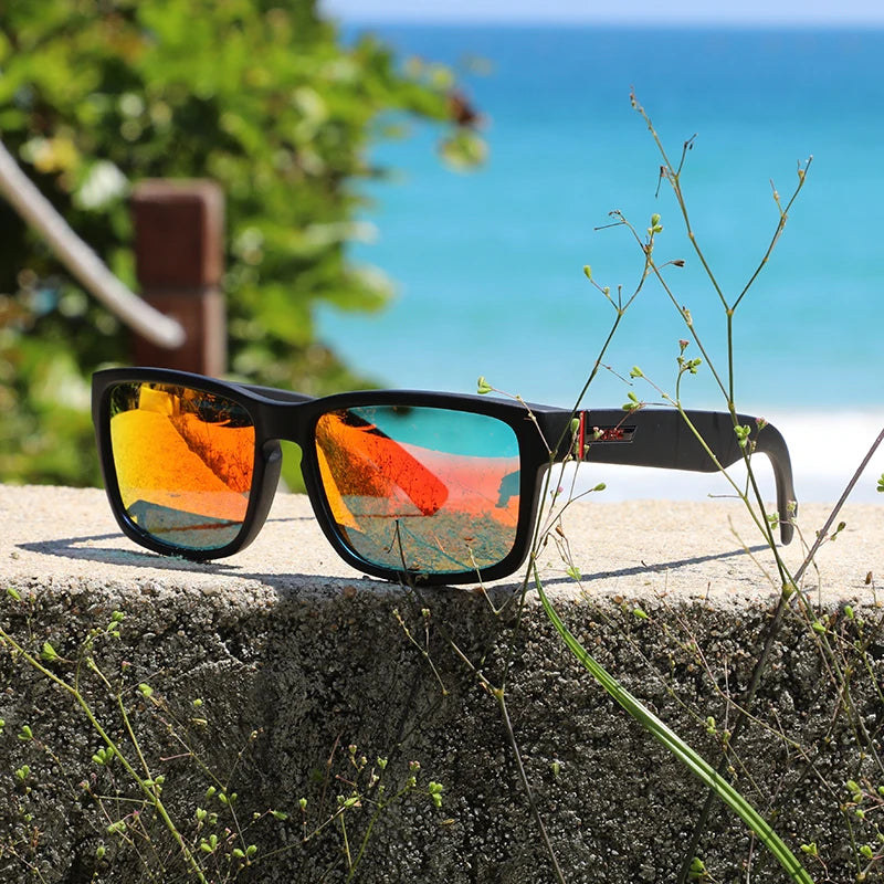 Sonnenbrille Sport polarisiert photochrom Fahren auffällige Farben Hartbox