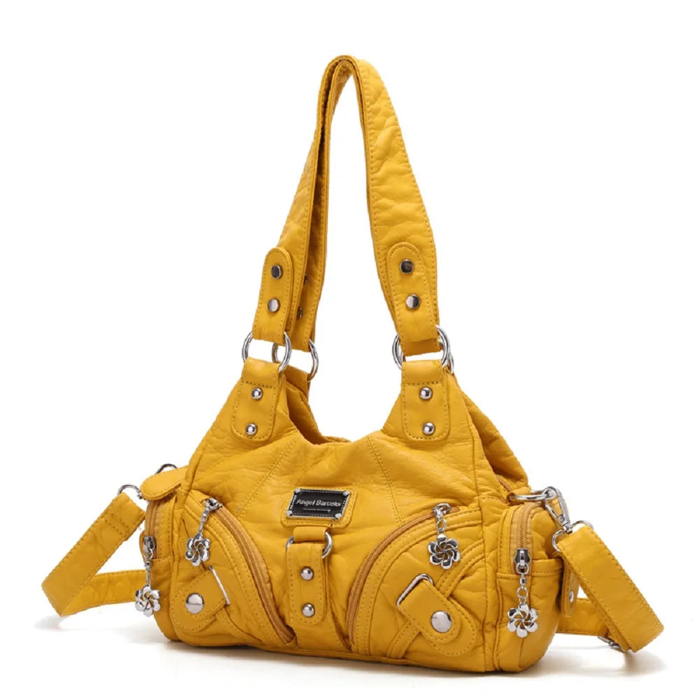 Damen-Handtasche mit Top-Griff und Mehrfachinnenfächern für Alltag und Freizeit Leichtgewichtig