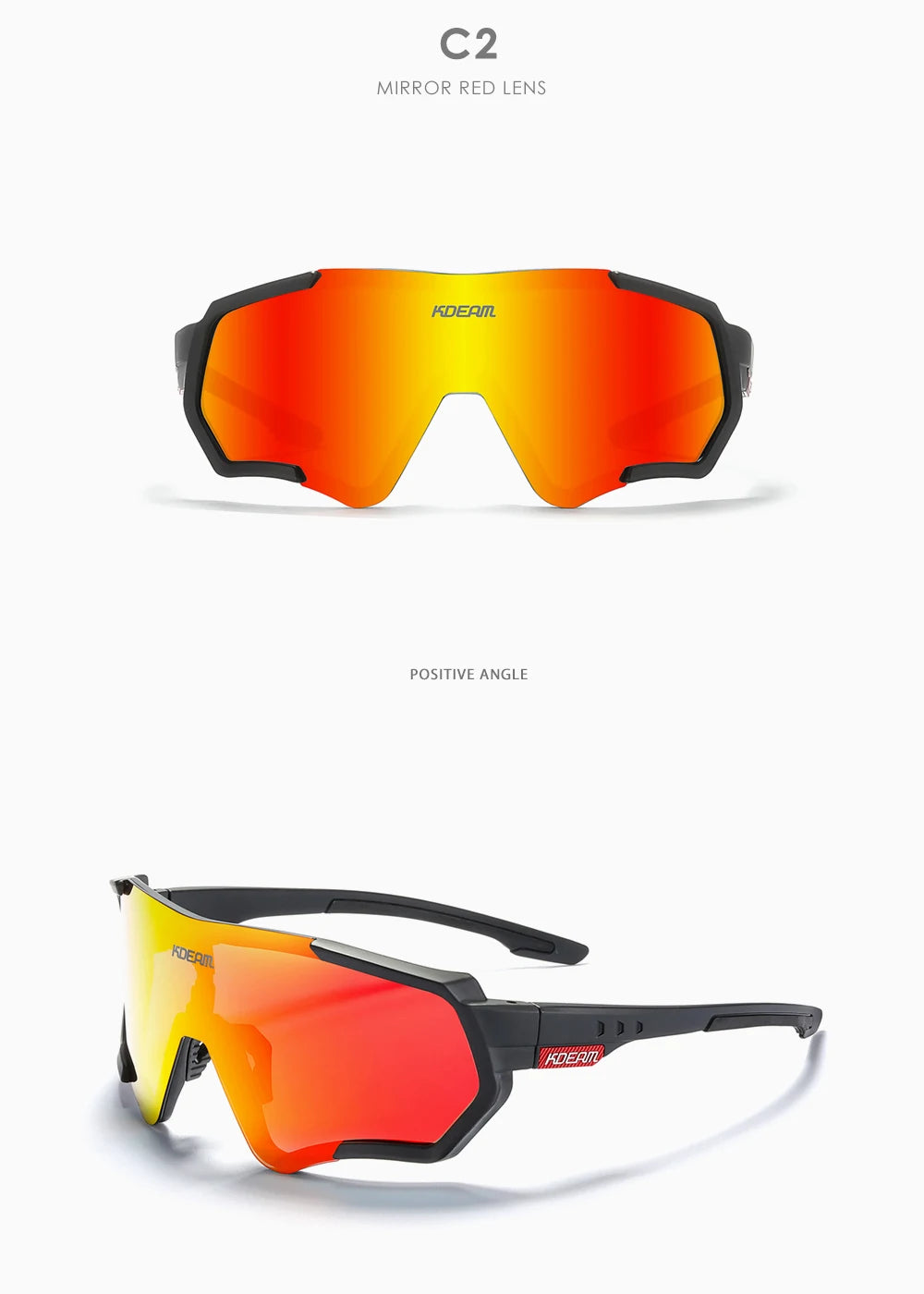 Sonnenbrille Sport TR90 polarisiert Flash-Beschichtung Outdoor Herren