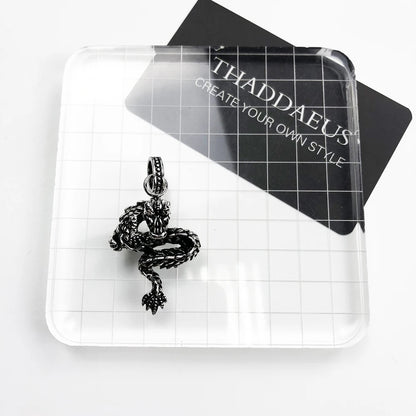 Damen-Anhänger Drache Punk Rebel aus Sterlingsilber
