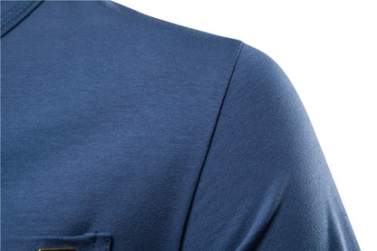 Herren T-Shirt aus hochwertiger Baumwolle mit klassischem V-Ausschnitt