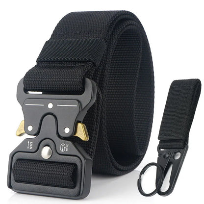 Herren-Taktischer Gürtel aus Nylon Verstellbar Mit Korrosionsbeständiger Schnalle 4,3 cm Breite