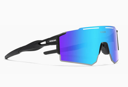 Sonnenbrille Sport TR90 polarisiert 1,2mm Glas Gummisteg winddicht Herren
