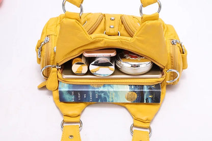 Damen-Handtasche mit Top-Griff und Mehrfachinnenfächern für Alltag und Freizeit Leichtgewichtig